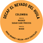 Decaf Colombia el Nevado del Huila